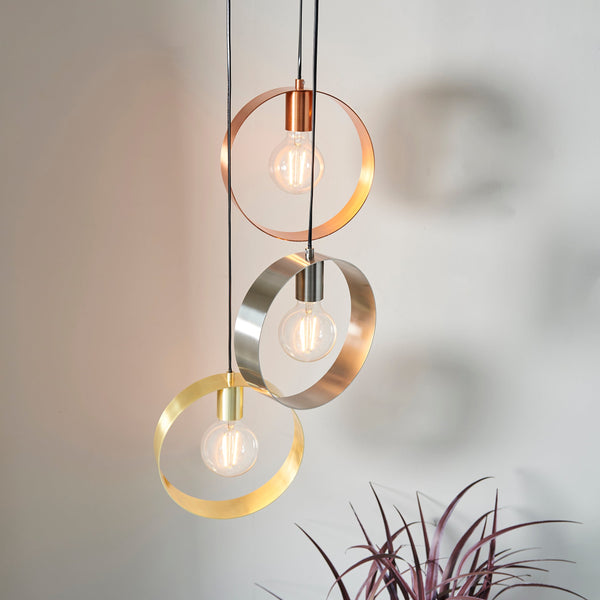 Endon 81922 Hoop 3lt Pendant - Endon - Falcon Electrical UK