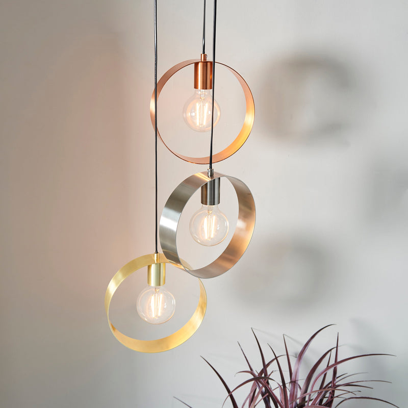 Endon 81922 Hoop 3lt Pendant - Endon - Falcon Electrical UK