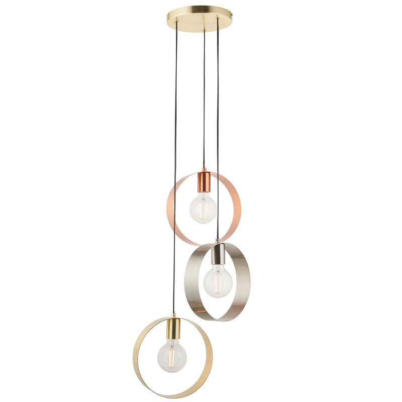 Endon 81922 Hoop 3lt Pendant - Endon - Falcon Electrical UK