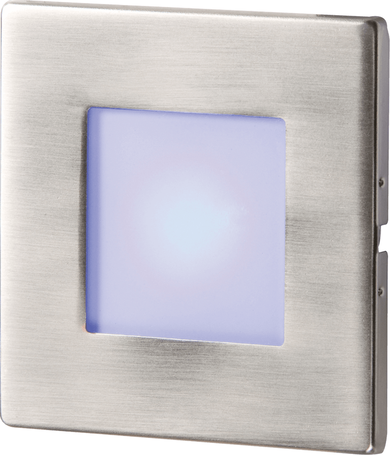 Knightsbridge MLA NH023B Stainless Steel Recessed LED Wall Light Single Blue - Knightsbridge MLA - Falcon Electrical UK