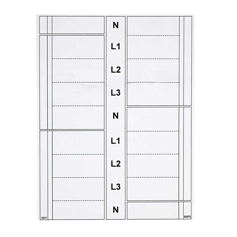 Wylex NHVMSPWL4 Way Label (Shield) 4P 4-Way