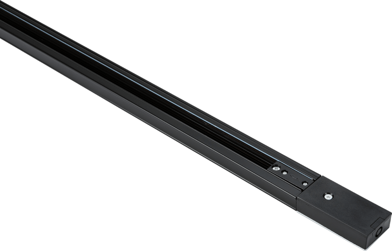 Knightsbridge MLA TRK2MABK 230V 10A Single Circuit Track Black 2 mtr - Knightsbridge MLA - Falcon Electrical UK