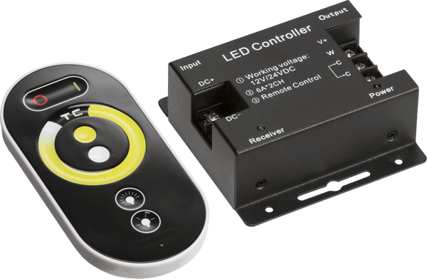 Knightsbridge MLA LEDFRA8 12V / 24V RF Controller and Touch Remote - CCT - Knightsbridge MLA - Falcon Electrical UK