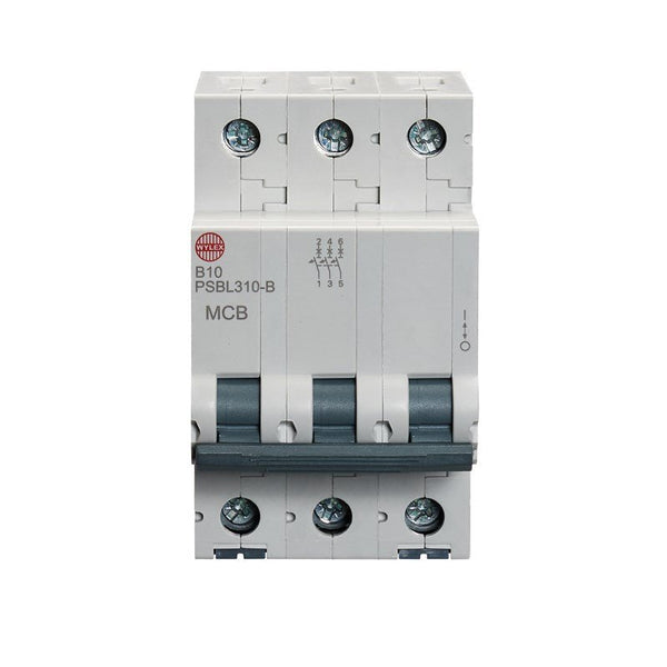 Wylex PSBL310-B 10A, B-Type Triple Pole MCB - Wylex - Falcon Electrical UK