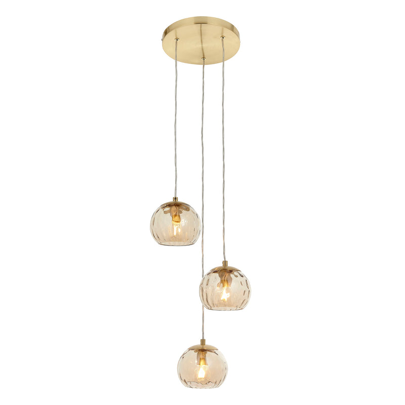 Endon 91971 Dimple 3lt Pendant - Endon - Falcon Electrical UK