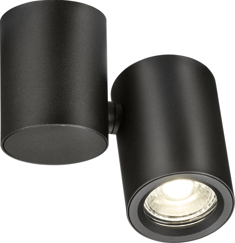 Knightsbridge MLA DEA1TRB Dee Single Surface Adjustable Round Spotlight Black - Knightsbridge MLA - Falcon Electrical UK