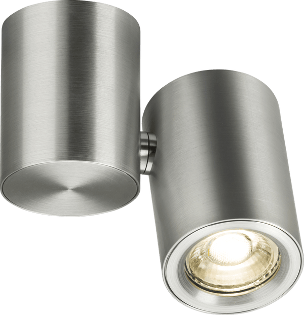 Knightsbridge MLA DEA1TRBC Dee Single Surface Adjustable Round Spotlight Brushed Chrome - Knightsbridge MLA - Falcon Electrical UK