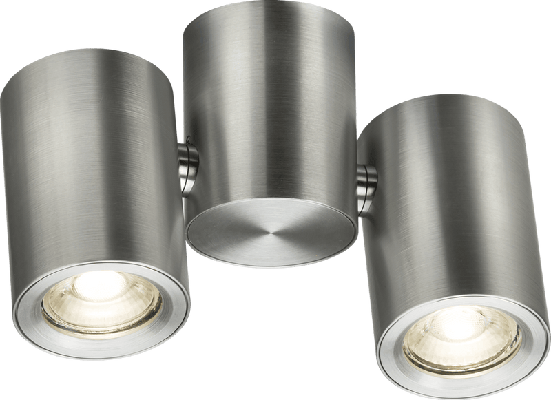 Knightsbridge MLA DEA2TRBC Dee Twin Surface Adjustable Round Spotlight Brushed Chrome - Knightsbridge MLA - Falcon Electrical UK