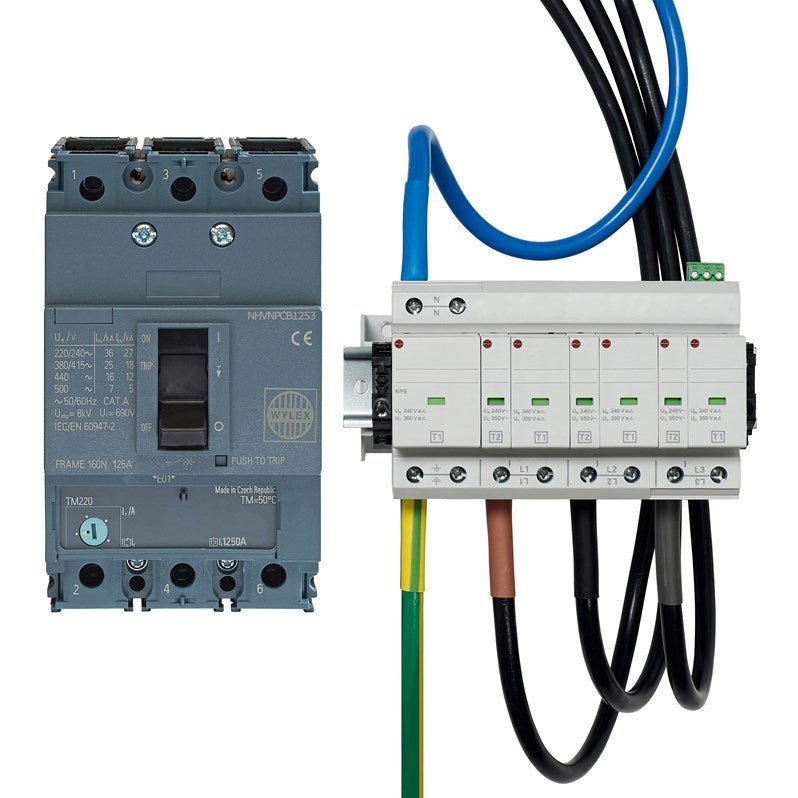 Wylex NHVMTPNCLSA Combination Lightning & Surge Kit 3P - Wylex - Falcon Electrical UK