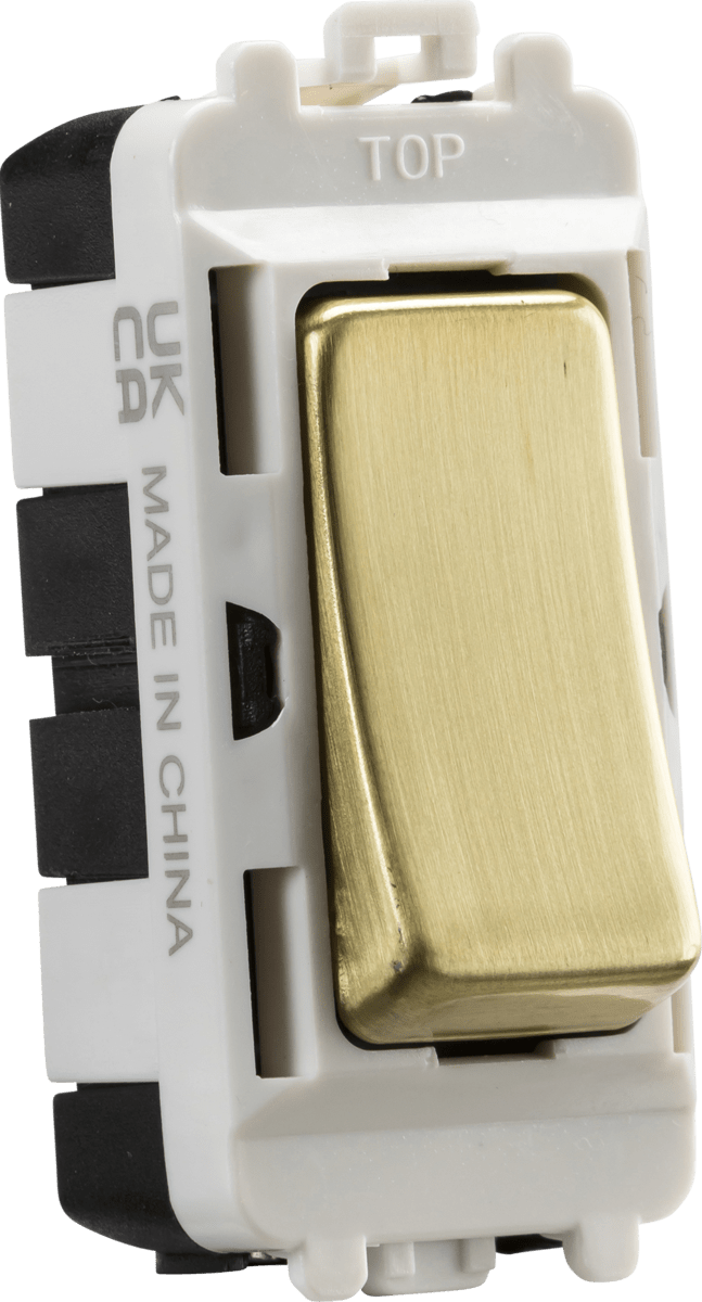 Knightsbridge MLA GDM005BB 20AX intermediate module - brushed brass - Knightsbridge MLA - Falcon Electrical UK