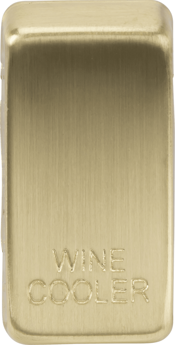 Knightsbridge MLA GDWINEBB Switch cover "marked WINE COOLER" - brushed brass - Knightsbridge MLA - Falcon Electrical UK