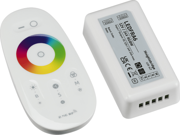 Knightsbridge MLA LEDFRA6 12V / 24V RF Touch Controller and Remote - RGBW - Knightsbridge MLA - Falcon Electrical UK