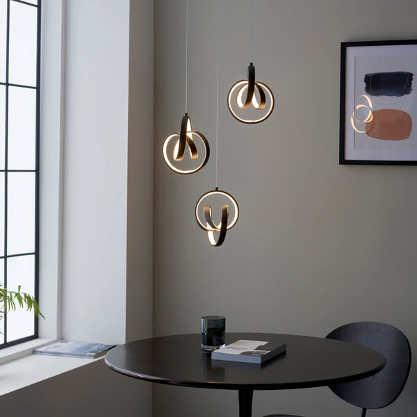 Endon 97623 Cosma 3lt Pendant - Endon - Falcon Electrical UK