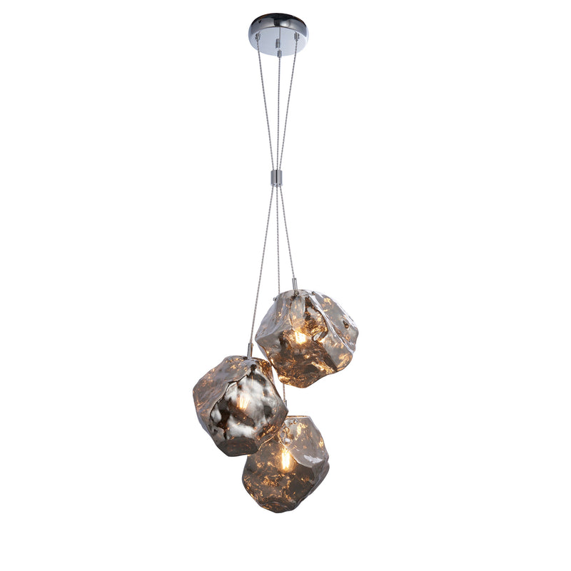 Endon 97657 Rock 3lt Pendant - Endon - Falcon Electrical UK