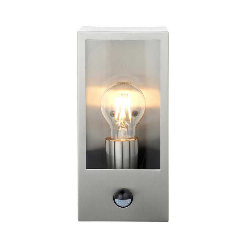 Saxby 97820 Breton PIR wall Stainless Steel IP44 28W - Saxby - Falcon Electrical UK