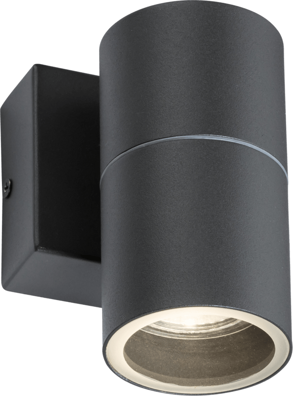 Knightsbridge MLA OWALL01A 230V IP54 GU10 Fixed Single Wall Light - Anthracite - Knightsbridge MLA - Falcon Electrical UK