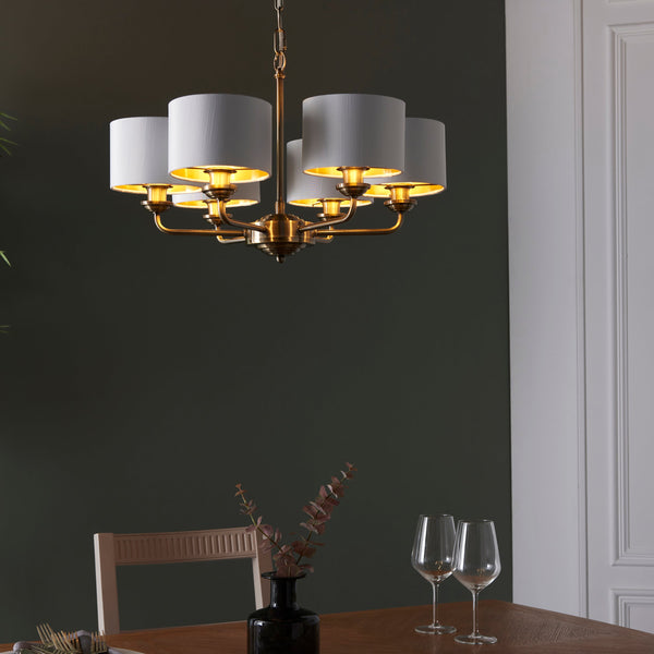 Endon 98936 Highclere 6lt Pendant - Endon - Falcon Electrical UK