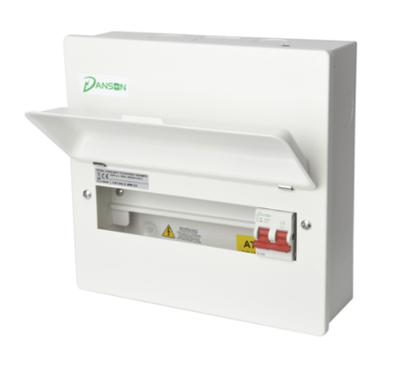 Danson E-MM124 12 module Consumer Unit with100A Switch Disconnector - Danson - Falcon Electrical UK