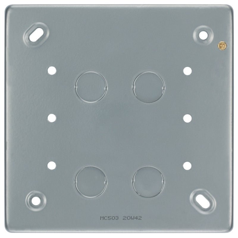 BG MC503 Surface Mounting Double Box Size (for 6 & 8 Gang Grid) - BG - Falcon Electrical UK