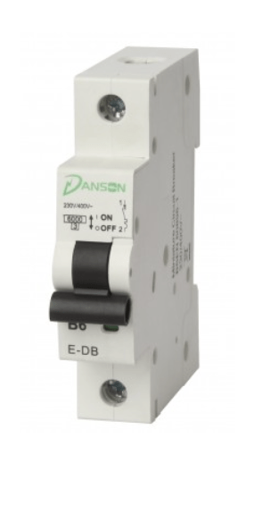 E-DBYB116 MCB 1 Pole 6kA B Type 16A 1M - Danson - Falcon Electrical UK