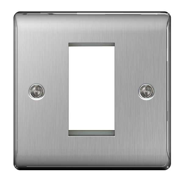 BG MC5EMS1 Front-Plate 1 Module Square - BG - Falcon Electrical UK