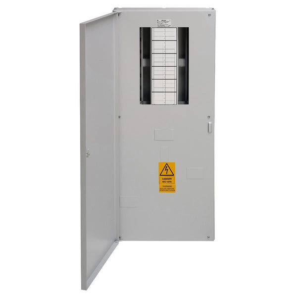 Wylex NHTN12L250 12-Way 250A Surface 3P+N Distribution Board - Wylex - Falcon Electrical UK