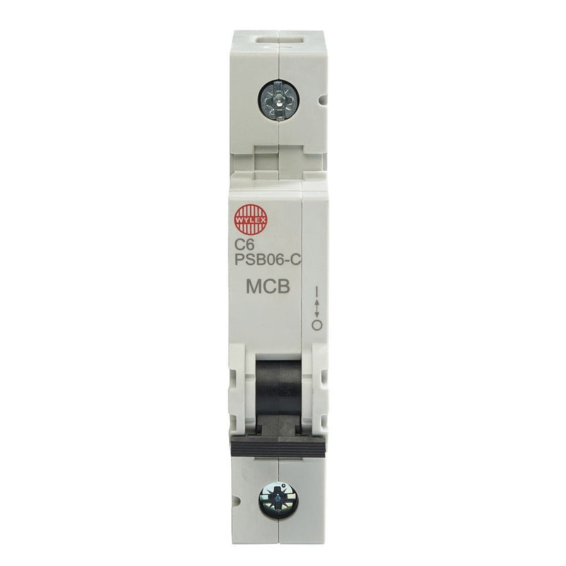 Wylex Legacy PSB06-C 6A, C-Type Single Pole MCB - Wylex - Falcon Electrical UK