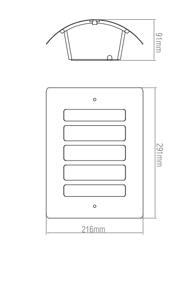 Saxby ST031F 60W Bianco 1-Light Wall Fitting - Saxby - Falcon Electrical UK