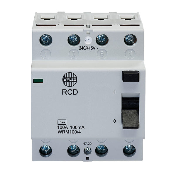 Wylex WRM100-4 100A 100mA Type AC Four-Pole RCD - Wylex - Falcon Electrical UK